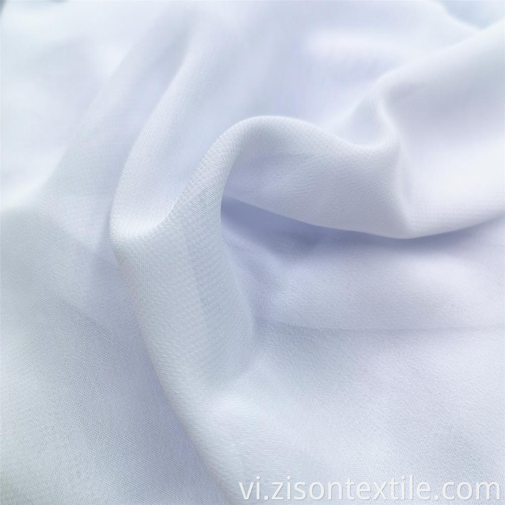 100 Polyester White Chiffon Dress Fabrics